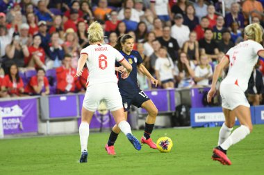 5 Mart 2020 'de Orlando Florida' daki Exploria Stadyumu 'nda düzenlenen 2020 SheBelieves Kupası' nda ABD - İngiltere Karşılaşması 
