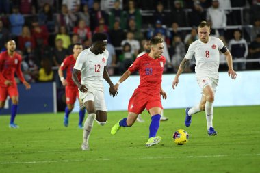 Amerikan Futbol Takımı 15 Kasım 2019 Cuma günü Orlando Florida 'daki Exploria Stadyumu' nda oynanan Concacaf Uluslar Ligi karşılaşmasında Kanada 'ya ev sahipliği yapmaktadır.