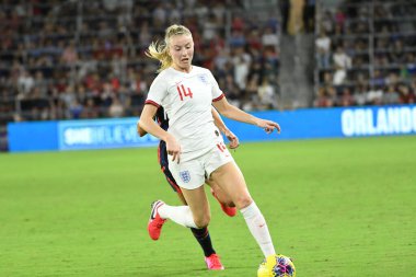5 Mart 2020 'de Orlando Florida' daki Exploria Stadyumu 'nda düzenlenen 2020 SheBelieves Kupası' nda ABD - İngiltere Karşılaşması 
