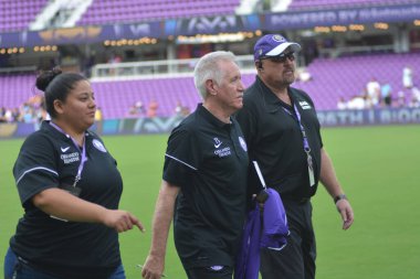 Orlando Pride 21 Temmuz 2018 'de Orlando Florida' daki Exploria Stadyumu 'nda Seattle Reign FC' ye ev sahipliği yapmaktadır. Fotoğraf: Marty Jean-Louis
