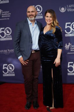 15 Ekim 2019 'da Nashville, Tennessee' deki Linbscome Üniversitesi 'nde verilen 50. GMA Dove Ödülleri sırasında kırmızı halı. 