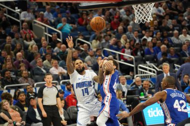 Orlando Magic, Philadelphia 76ers 'ı 13 Kasım 2019 Çarşamba günü Amway Center' da ağırlamaktadır. Fotoğraf: Marty Jean-Louis