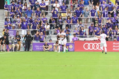 Orlando City, 31 Mart 2018 'de Orlando Florida' daki Exploria Stadyumu 'nda New York Red Bulls' a ev sahipliği yaptı..