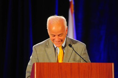 Florida Valisi Rick Scott 13 Ekim 2015 'te Orlando Florida' daki İnanç Sempozyumu 'nda konuşma yapacak. Fotoğraf: Marty Jean-Louis