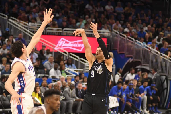 Orlando Magic Accueille Les 76Ers Philadelphie Amway Arena Orlando Floride — Photo