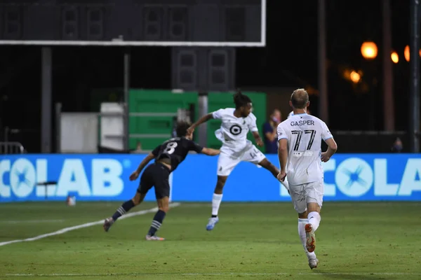 Sporting Kansas City Enfrenta Minnesota United Durante Torneio Mls Está — Fotografia de Stock