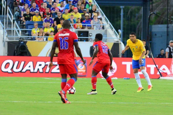 Brazílie Čelit Haiti Během Copa America Centenario Orlando Florida Stadionu — Stock fotografie