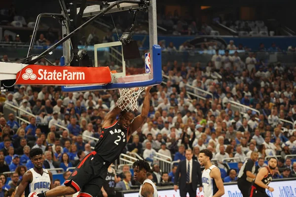 Orlando Magic Hosts Toronto Rapters Během Prvního Kola Play Nba — Stock fotografie