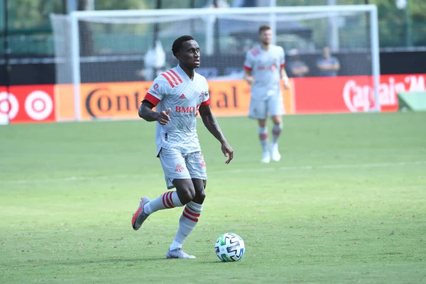 Toronto FC, 13 Temmuz 2020 tarihinde Orlando Florida 'daki ESPN Wild World of Sports' ta düzenlenen MLS Back Tournament sırasında D.C. United ile karşılaştı. Fotoğraf: Marty Jean-Louis