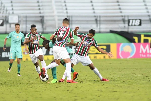 Fluminense Barcelona Během Floridského Poháru Stadionu Spectrum Ledna 2018 Orlandu — Stock fotografie