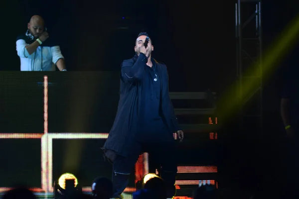 Daddy Yankee Don Omar Concert Amway Center Orlando Florida August — Stock Photo, Image