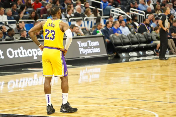 Orlando Magic Φιλοξενεί Τους Lakers Στο Amway Center Στο Orlando — Φωτογραφία Αρχείου