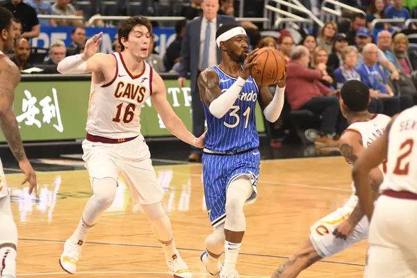 Orlando Magic Φιλοξενεί Τους Cleveland Cavaliers Στο Amway Center Στο — Φωτογραφία Αρχείου