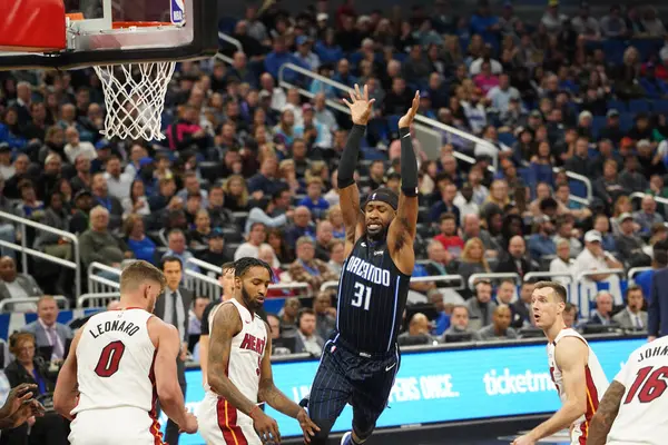 Orlando Magic Ospita Miami Heat All Amway Center Orlando Florida — Foto Stock