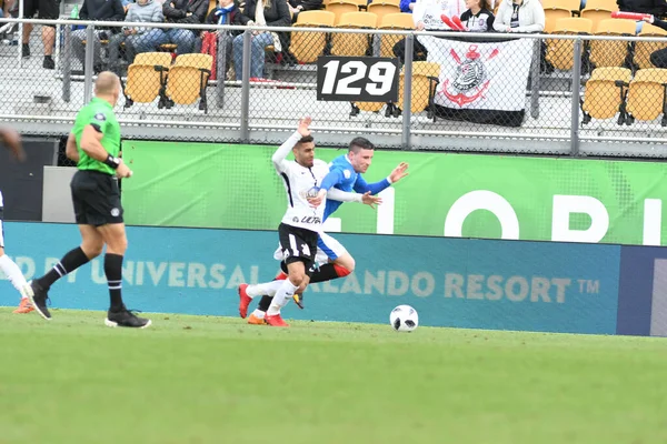 Rangers Corinthians Durante Copa Flórida Spectrum Stadium Janeiro 2018 Orlando — Fotografia de Stock