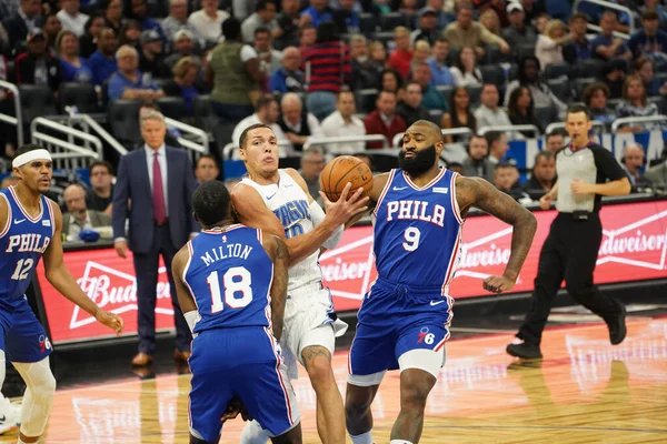 Orlando Magic Värd För Philadelphia 76Ers Amway Center Onsdagen Den — Stockfoto