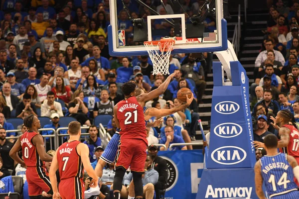 Orlando Magic Värd Miami Heat Amway Center Orlando Florida Den — Stockfoto