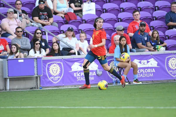 Spanien Gegen Japan Spiel Während Des Shebelieves Cup 2020 Exploria — Stockfoto