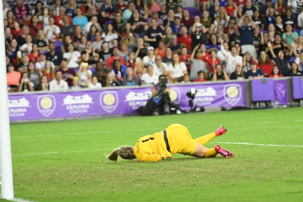 Usa Anglie Zápas Během 2020 Shebelieves Cup Stadionu Exploria Orlando — Stock fotografie