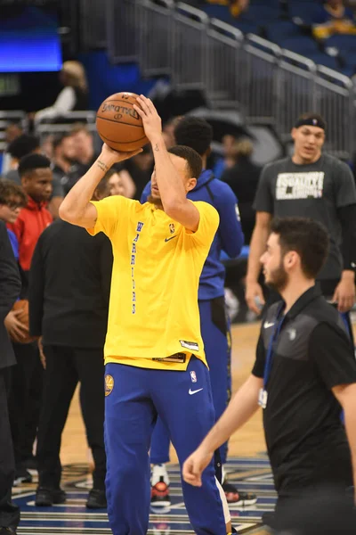 Orlando Magic Φιλοξενεί Τους Golden State Warriors Στο Amway Center — Φωτογραφία Αρχείου