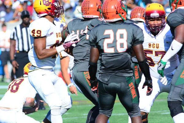 Florida Rattlers Enfrentar Bethune Cookman Wildcats Durig Clássicos Flórida Estádio — Fotografia de Stock