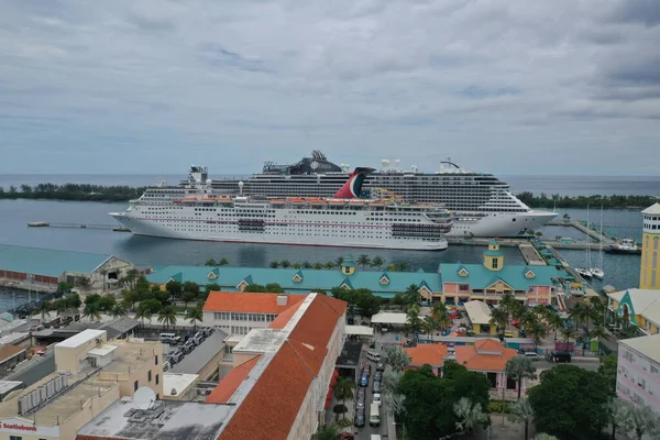 Kikötő Gyönyörű Sziget Nassau Bahamákon — Stock Fotó
