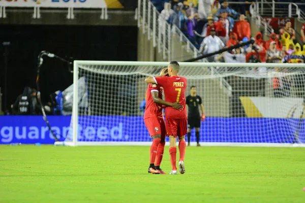 Bolivia Enfrenta Panamá Durante Copa American Centenario Orlando Florida Camping —  Fotos de Stock