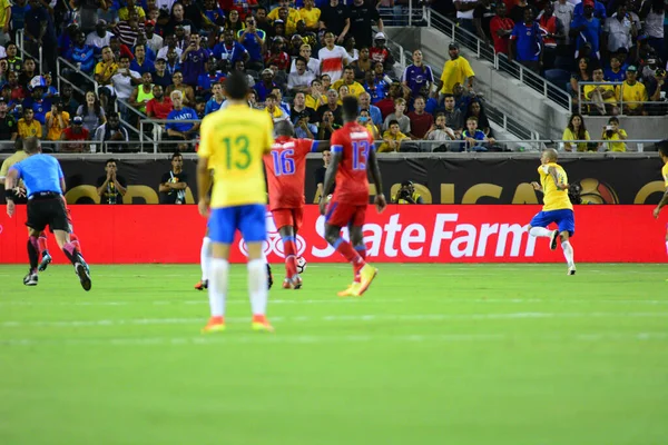 Brasil Enfrenta Haití Durante Copa América Centenario Orlando Florida Camping —  Fotos de Stock