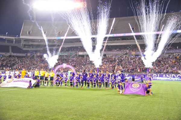 Orlando City Värd Dig Montreal Impact Camping World Stadium Den — Stockfoto