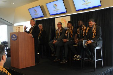 3 Mayıs 2016 tarihinde Orlando Florida 'daki Dünya Kampı Stadyumu' nda Copa Centenario için basın toplantısı düzenlendi..