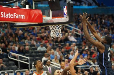Orlando Magic 30 Aralık 2019 tarihinde Orlando, Florida 'daki Amway Center' da Atlanta Hawks 'a ev sahipliği yaptı.