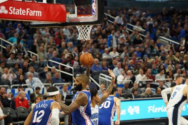 Orlando Magic, Philadelphia 76ers 'ı 13 Kasım 2019 Çarşamba günü Amway Center' da ağırlamaktadır. Fotoğraf: Marty Jean-Louis