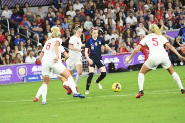 5 Mart 2020 'de Orlando Florida' daki Exploria Stadyumu 'nda düzenlenen 2020 SheBelieves Kupası' nda ABD - İngiltere Karşılaşması 