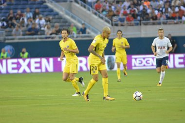 Paris Saint-Germain, Tottenham Hotspur 'a karşı 22 Temmuz 2017' de Orlando Florida 'daki Citrus Bowl' da. 
