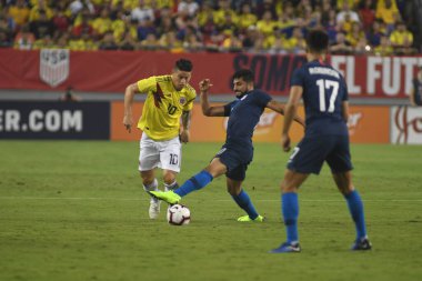 ABD Kolombiya 'ya karşı Raymond James Stadyumu' nda 11 Ekim 2018 'de.  