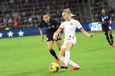 5 Mart 2020 'de Orlando Florida' daki Exploria Stadyumu 'nda düzenlenen 2020 SheBelieves Kupası' nda ABD - İngiltere Karşılaşması 