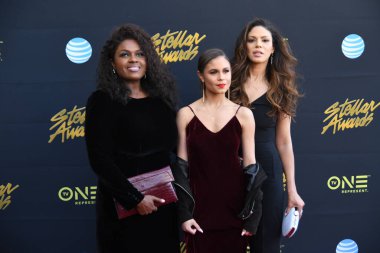 24 Mart 2018 Cumartesi günü Las Vegas 'taki Orleans Resort' ta düzenlenen 33. Yıldız Ödülleri Kırmızı Halı sırasında ünlüler.