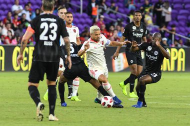Flamengo Eintracht Frankfurt 'a karşı 12 Ocak 2019 Cumartesi günü Orlando City Stadyumu' nda. 