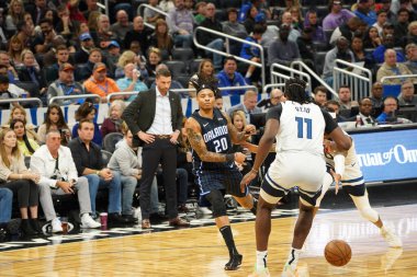 Orlando Magic 28 Şubat 2020 tarihinde Orlando Florida 'da Amway Center' da Minnesota Timberwolves 'a ev sahipliği yapar..  