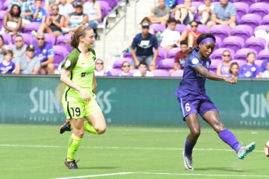 Orlando Pride 21 Temmuz 2018 'de Orlando Florida' daki Exploria Stadyumu 'nda Seattle Reign FC' ye ev sahipliği yapmaktadır. Fotoğraf: Marty Jean-Louis
