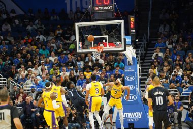 Orlando Magic 11 Aralık 2019 Çarşamba günü Orlando Forida 'daki Amway Center' da Los Angeles Lakers 'a ev sahipliği yaptı. Fotoğraf: Marty Jean-Louis