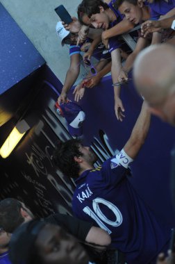 Orlando City 29 Nisan 2017 'de Orlando, Florida' daki Orlando City Stadyumu 'nda Colorado Rapids' e ev sahipliği yaptı.)