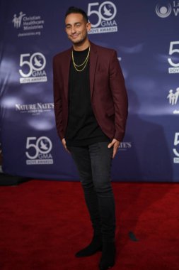 15 Ekim 2019 'da Nashville, Tennessee' deki Linbscome Üniversitesi 'nde verilen 50. GMA Dove Ödülleri sırasında kırmızı halı. 