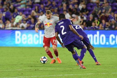 Orlando City 21 Temmuz 2019 tarihinde Florida, Orlando 'da Exploria Stadyumu' nda New York Red Bulls 'a ev sahipliği yaptı..