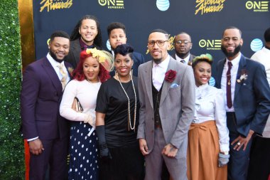 24 Mart 2018 Cumartesi günü Las Vegas 'taki Orleans Resort' ta düzenlenen 33. Yıldız Ödülleri Kırmızı Halı sırasında ünlüler.