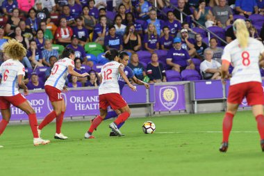Orland Pride, 25 Ağustos 2018 'de Orlando Florida' daki Exploria Stadyumu 'nda Chicago Red Stars' a ev sahipliği yapıyor..