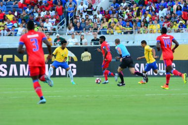 Brezilya, 8 Haziran 2016 tarihinde Orlando Florida 'daki Copa America Centenario' da Haiti ile karşılaştı..