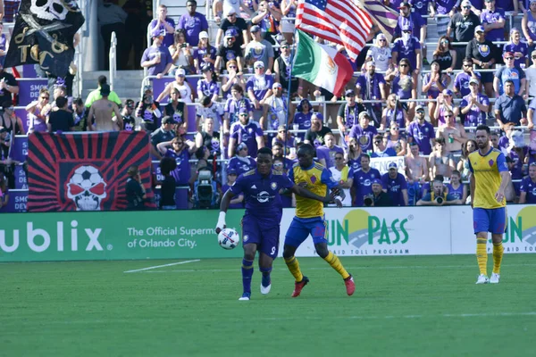 Orlando City Hostí Colorado Rapids Stadionu Orlando City Orlandu Floridě — Stock fotografie