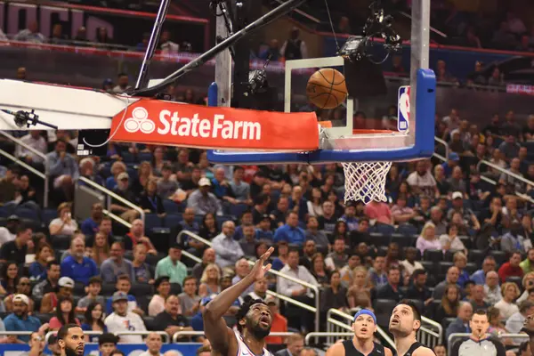 Orlando Magic Hostí Philadelphia 76Ers Amway Aréně Orlandu Floridě Pondělí — Stock fotografie