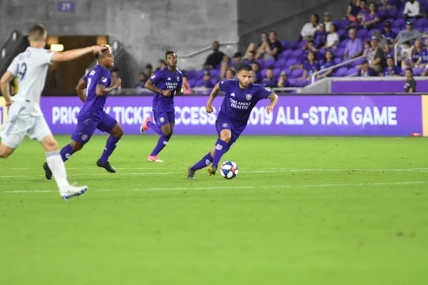 Organizator Orlando City New England Stadionie Orlando City Stadium Orlando — Zdjęcie stockowe